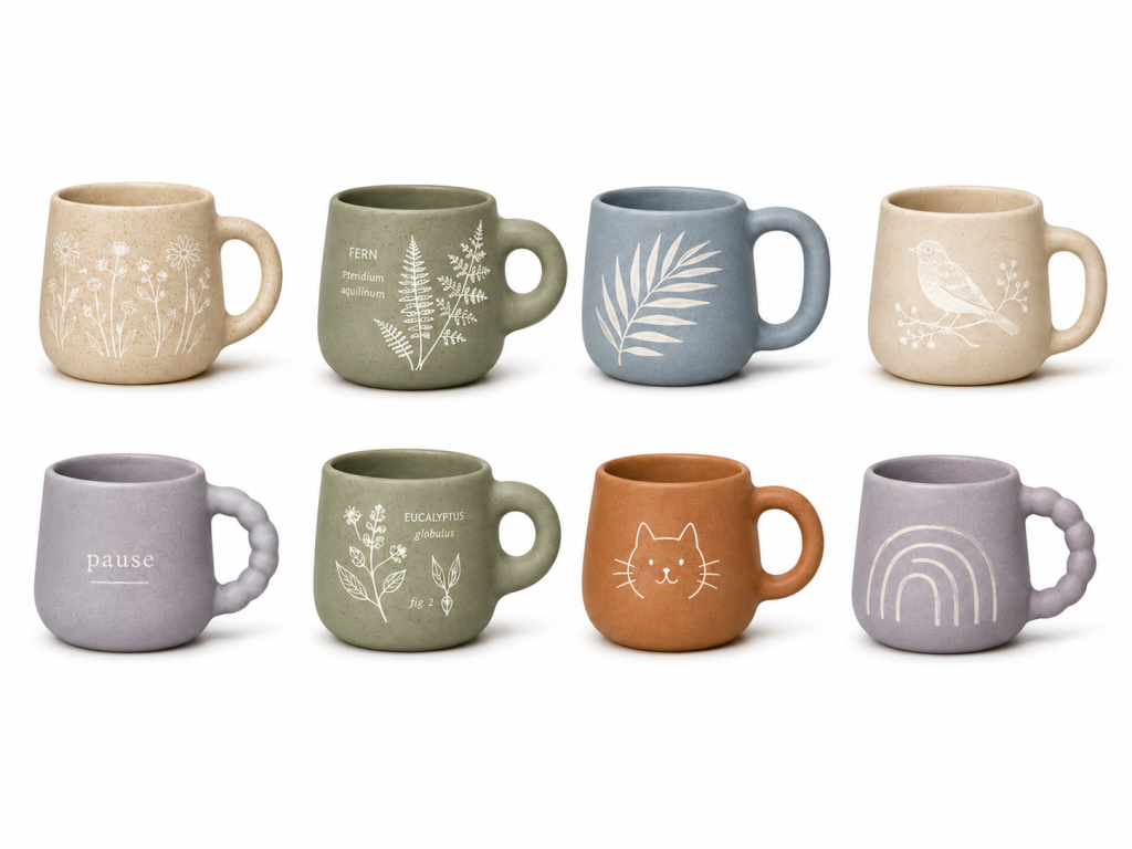 HOMESTAR daily-use ceramic mug collection