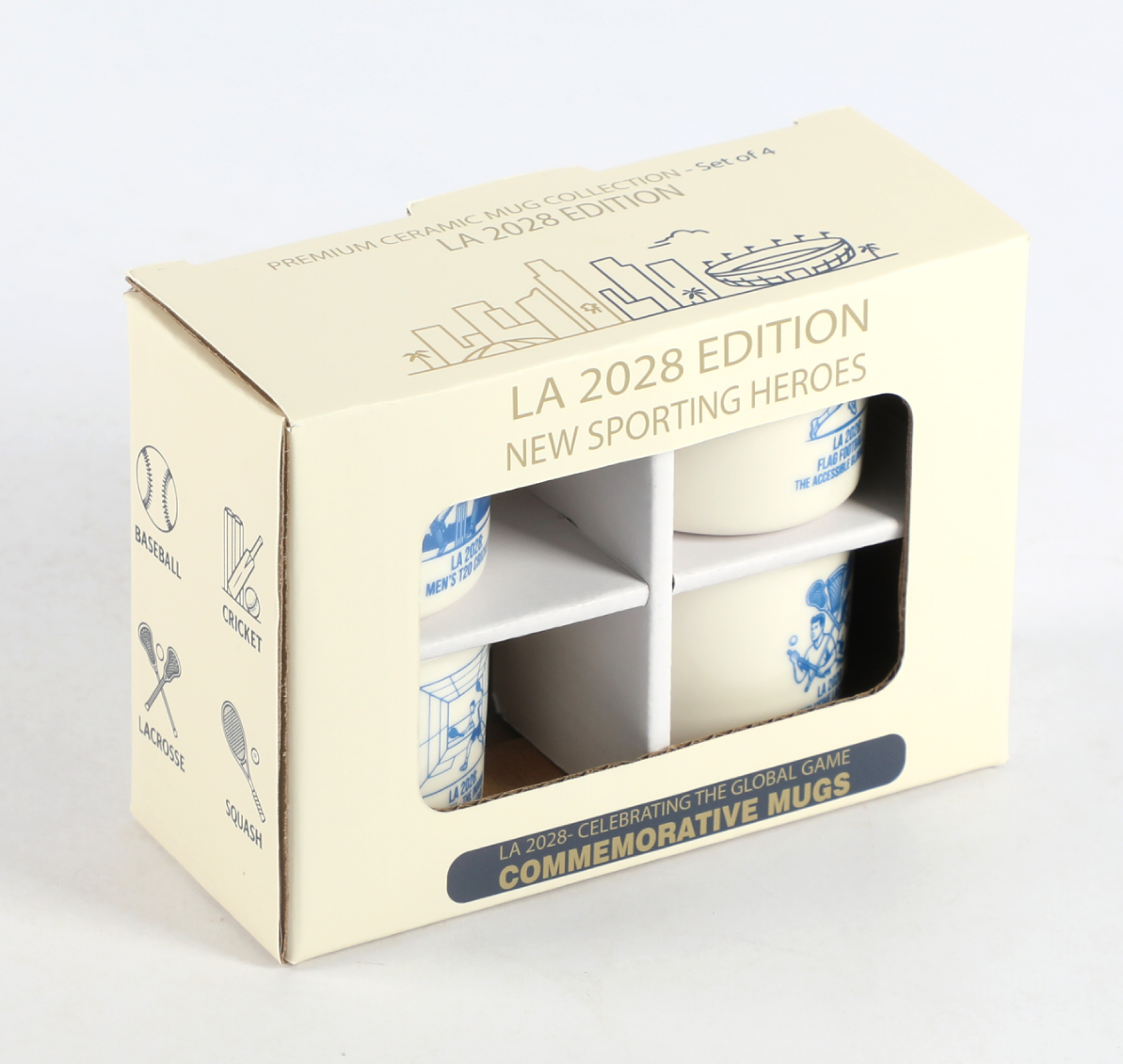 Four-Mug Window Color Box