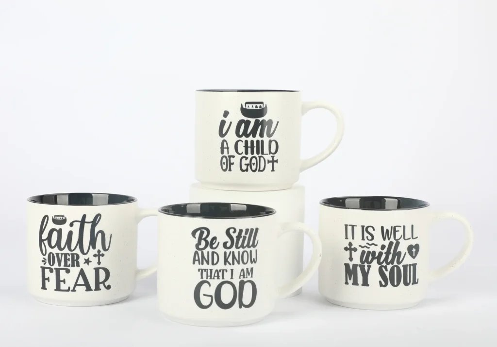 Hot sell-big capacity ceramic mug with decal