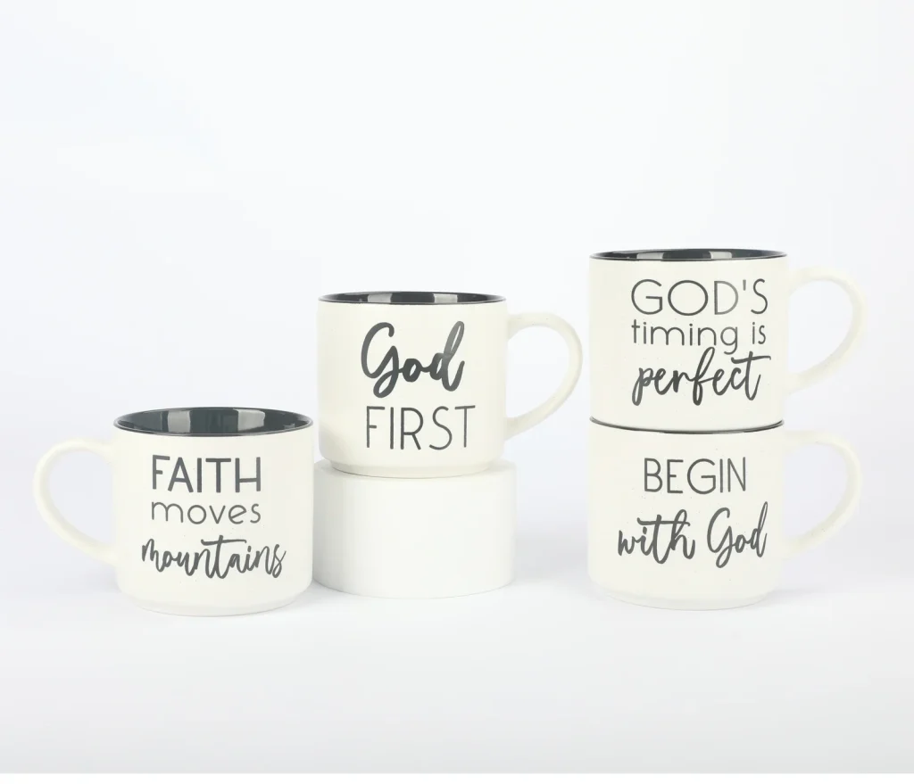 Ceramic mug with two-sides decal design,accept OEM&ODM