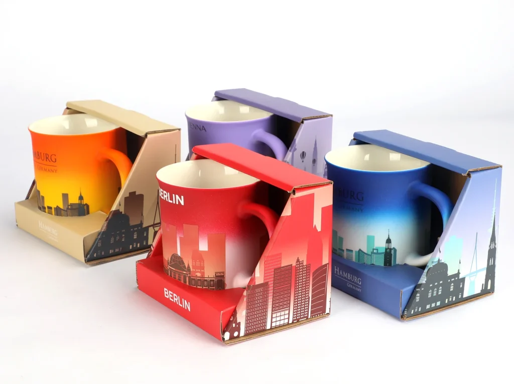 Berlin Soft Touch Gradient Mug with Gift Box