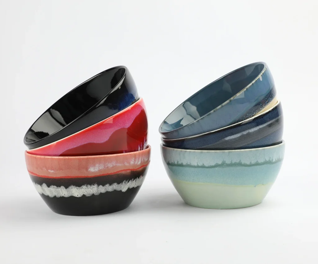 Popular choice-reactive glaze ceramic bowl